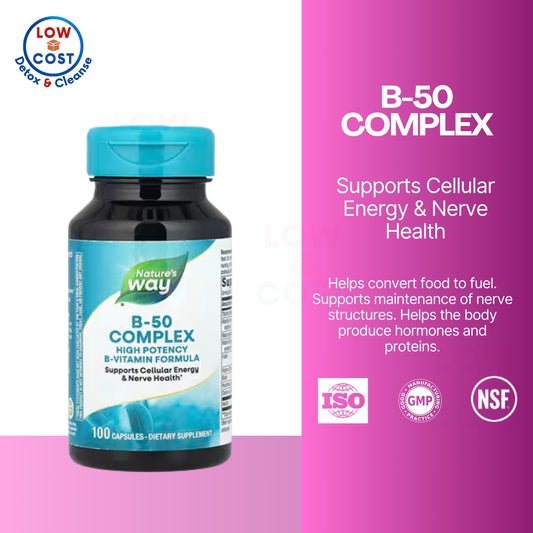 LowCostPH | Nature's Way, B-50 Complex ( Supports Cellular Energy & Promotes Nerve Health )