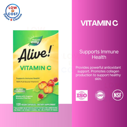 LowCostPH | Nature's Way, Alive!®, Vitamin C ( Immune & Antioxidant Support )