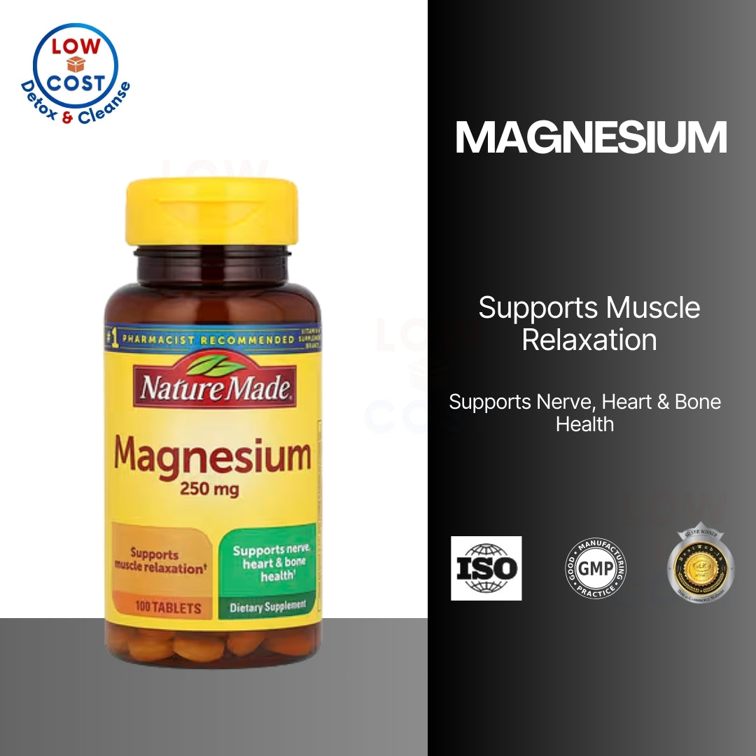 USA Onhand | Nature Made, Magnesium, Supports Nerve, Heart & Bone Health Supports Muscle Relaxation