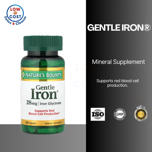 LowCostPH | Nature's Bounty, Gentle Iron®, 90 Capsules Supports Red Blood Cell Production