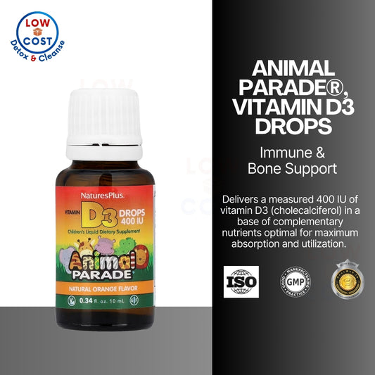 USA Onhand | Animal Parade® Vitamin D3 400 IU Liquid Drops