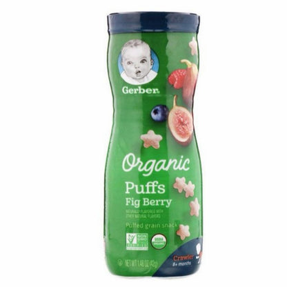Low Cost PH | Gerber, Organic Puffs for 8+ Months, healthy finger food snacks, natural for babies