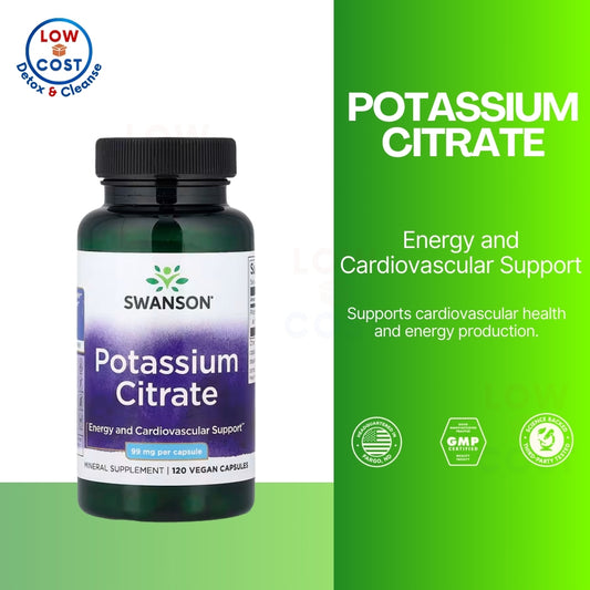 LowCostPH | Swanson, Potassium Citrate ( Energy and Cardiovascular Support )