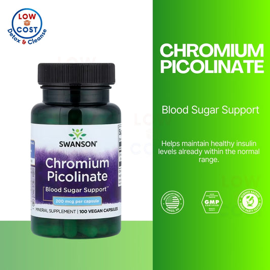LowCostPH | Swanson, Chromium Picolinate, 200 mcg, 100 Capsules