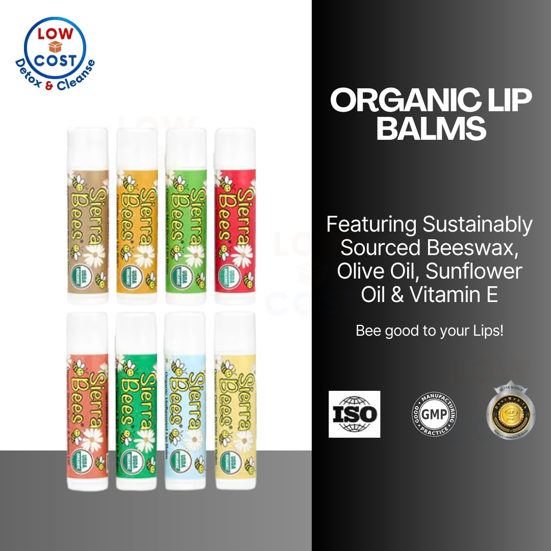 Sierra Bees, Organic Lip Balms (random scent/flavor) no preservative lip balm.