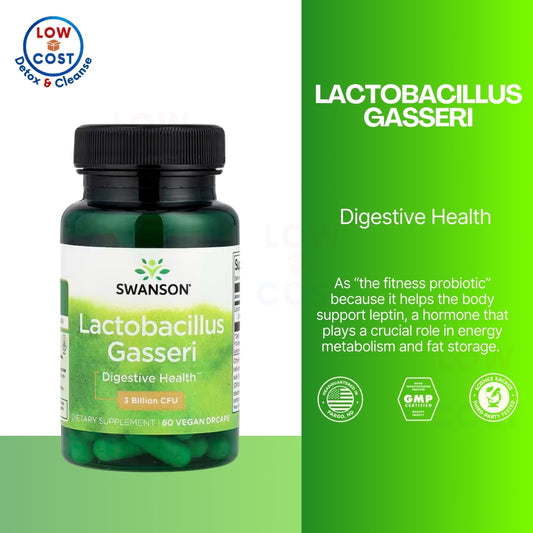 LowCostPH | Swanson Lactobacillus Gasseri, 3 Billion, Rhamnosus With FOS, 5 Billion Digestive Health
