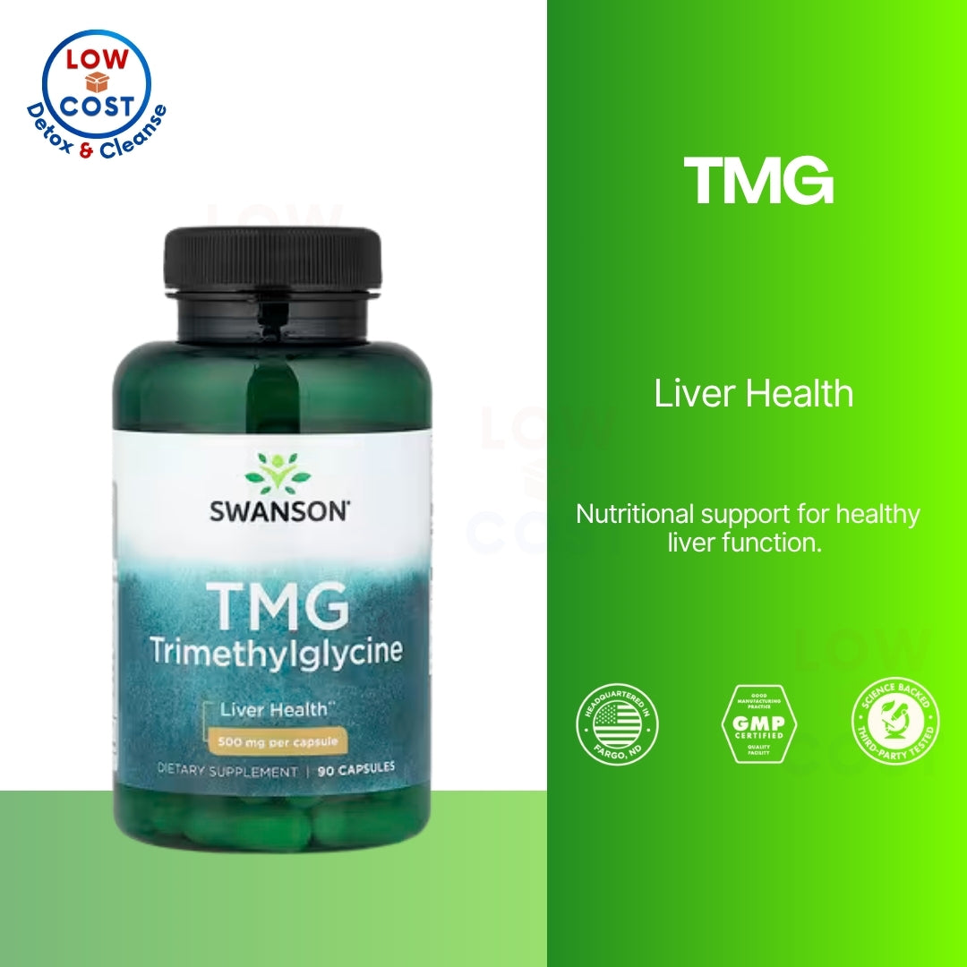 LowCostPH | Swanson, TMG Trimethylglycine, 500 mg, 90 Capsules Supports Healthy Liver Function