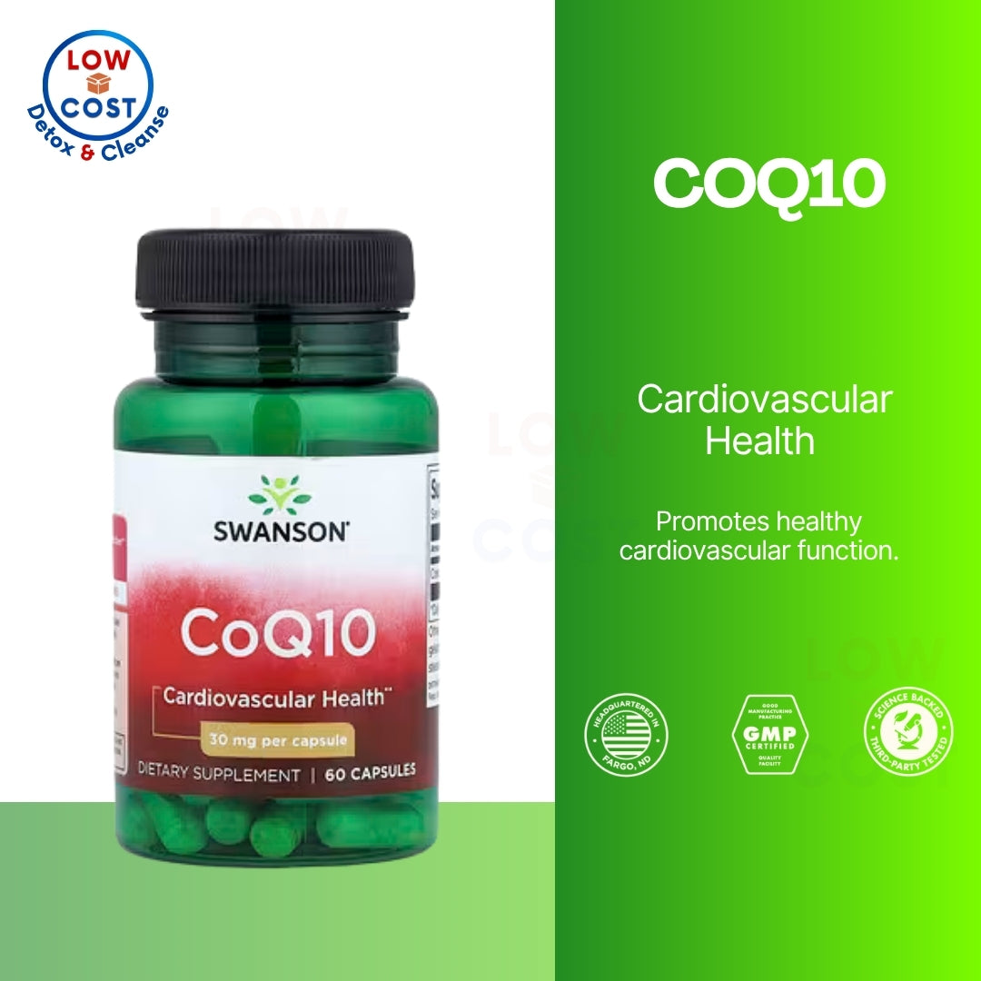 LowCostPH | Swanson, CoQ10, 10 mg, 30 mg Capsules, Supports Antioxidant Activity & Cardiovascular