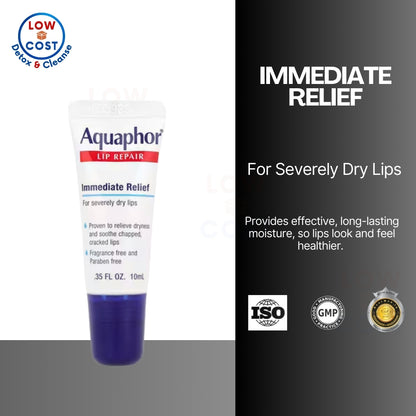 USA Onhand | Aquaphor, Lip Repair, Immediate Relief, Fragrance Free, 0.35 fl oz