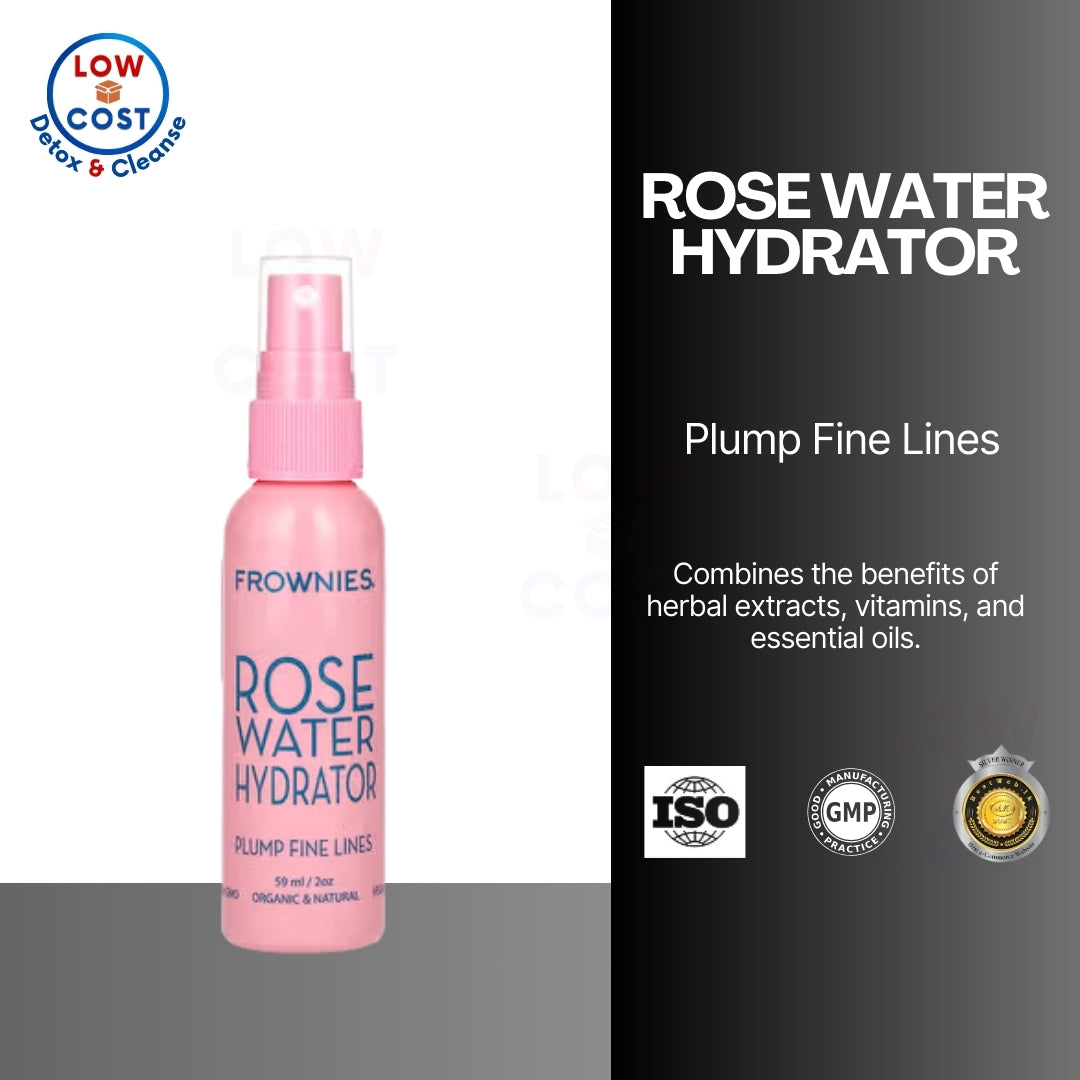 USA Onhand | Frownies, Rose Water Hydrator Spray, 2 oz (59 ml)
