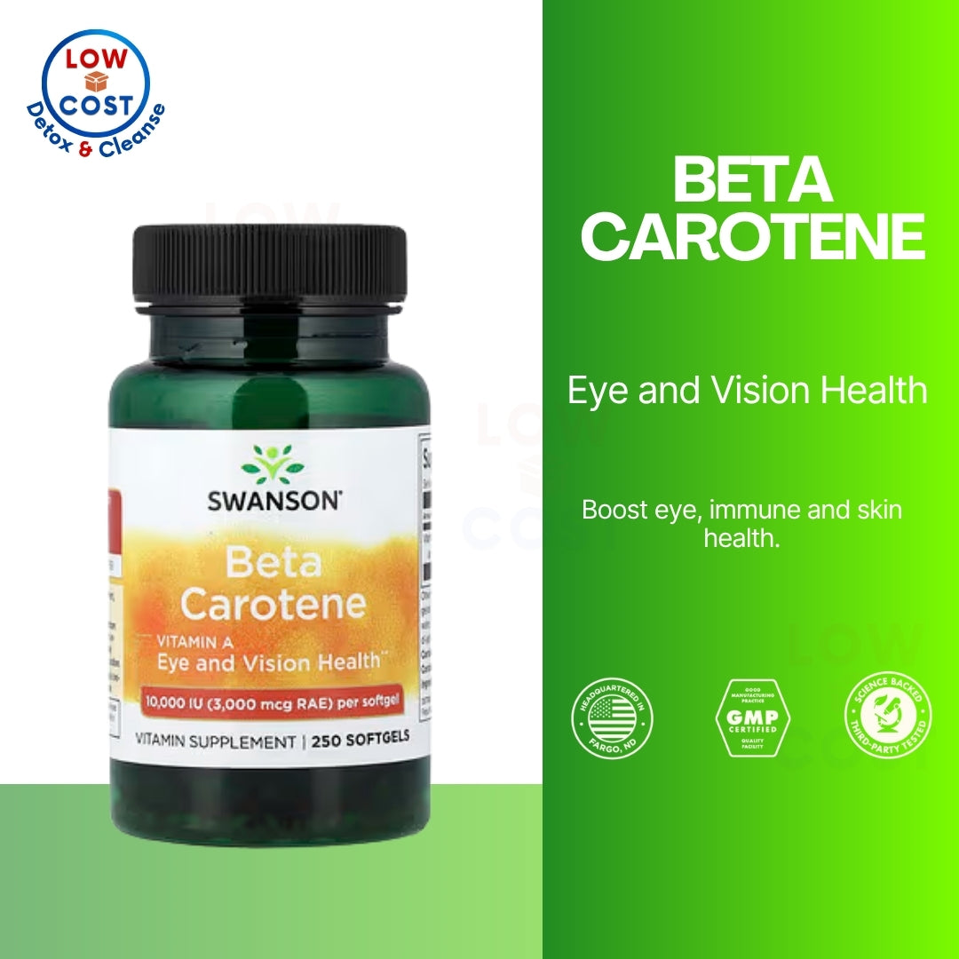 LowCostPH | Swanson, Beta Carotene, 3,000 mcg RAE (10,000 IU), Softgels Eye and Vision Health