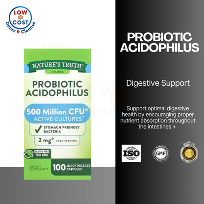 Nature'sTrusthPH | Nature's Truth, Probiotic Acidophilus, Daily Probiotic + Multi-Enzymes, Immunity