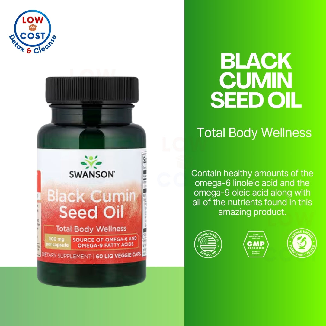 LowCostPH | Swanson, Black Cumin Seed Oil, 60 Liq Veggie Caps Promotes Total Body Wellness