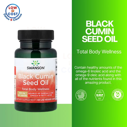 LowCostPH | Swanson, Black Cumin Seed Oil, 60 Liq Veggie Caps Promotes Total Body Wellness