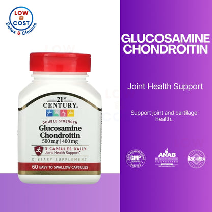 Low Cost PH | 21st Century, Glucosamine / Chondroitin, Original Strength, 60 Easy to Swallow Capsule