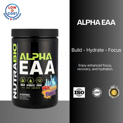 USA Onhand | NutraBio, Alpha EAA, Hydration & Focus Recovery New York Punch ( Amino Acids )