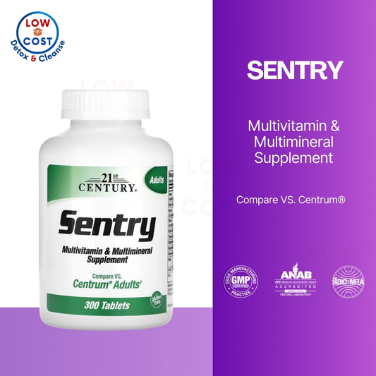 LowCostPH | 21st Century, Sentry, Multivitamin & Multimineral Supplement, Adults and Senior.