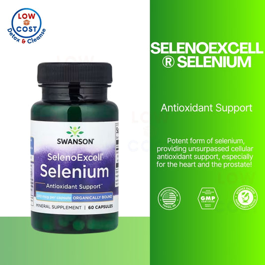LowCostPH | Swanson, SelenoExcell®, Selenium, 200 mcg, 60 Capsules Antioxidant Support