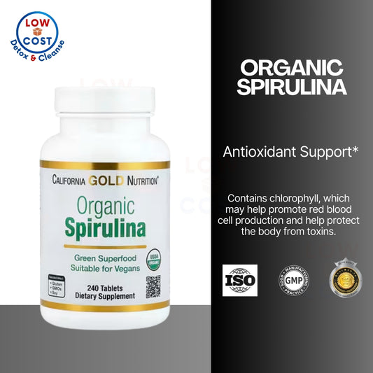USAOnhand| California Gold Nutrition, Organic Spirulina, 500 mg, 60 Tablets