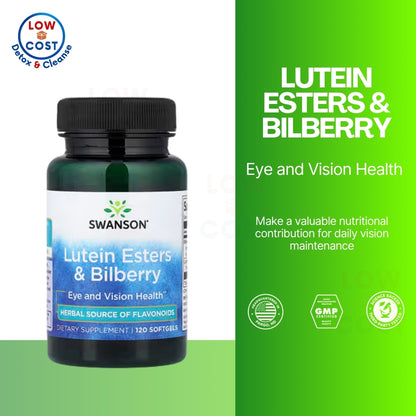 LowCostPH | Swanson, Lutein Esters & Bilberry, 120 Softgels Eye and Vision Health