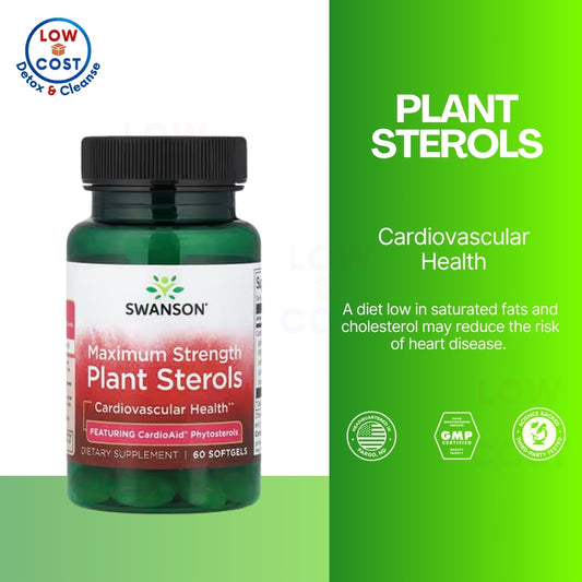 LowCostPH | Swanson, Plant Sterols, Maximum Strength, 60 Softgels Cardiovascular Health