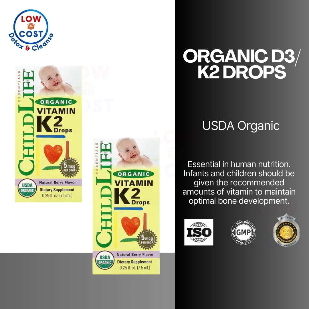USA Onhand | ChildLife Essentials Organic Vitamin D3 & K2 Drops ( Children's Health )