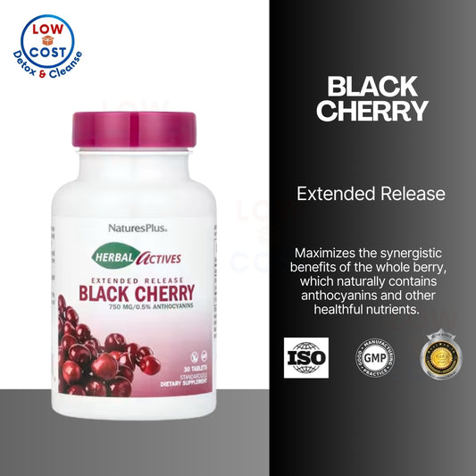 USAOnhand| NaturesPlus, Herbal Actives, Black Cherry, 750 mg, 30 Tablets