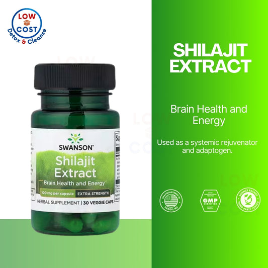 LowCostPH | Swanson, Shilajit Extract, 100 mg, 30 Veggie Caps Brain Health and Energy