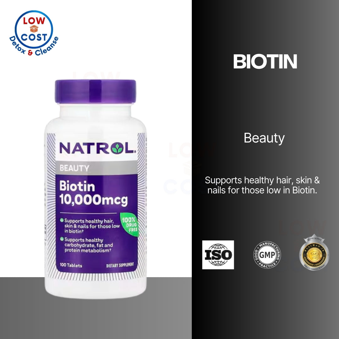 LowCostPh | Na trol, Biotin, 1,000 mcg, 100 Tablets