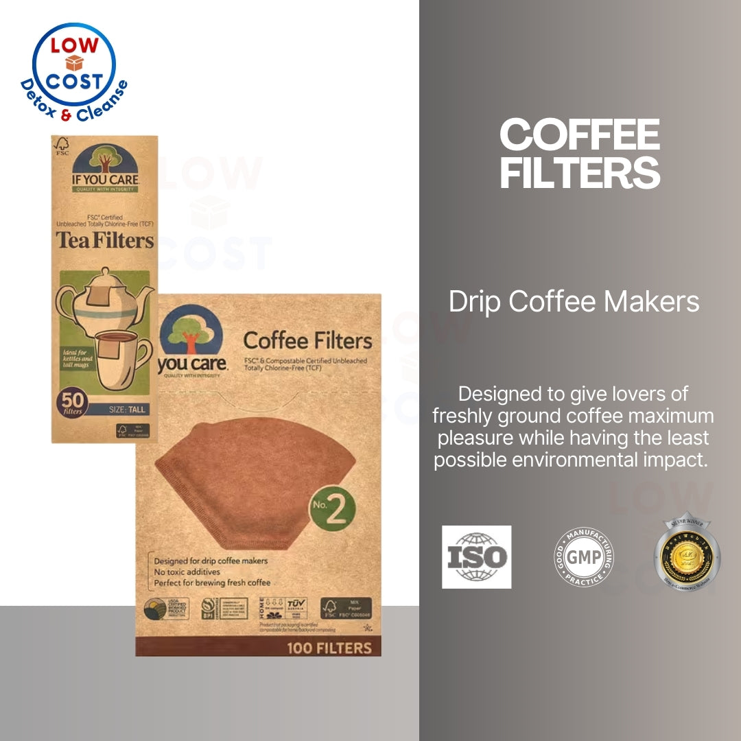 Grocer Farmer | If You Care, Coffee Filters, No. 2 No. 3, Basket Coffee Filters, Tea Filters, Tall,