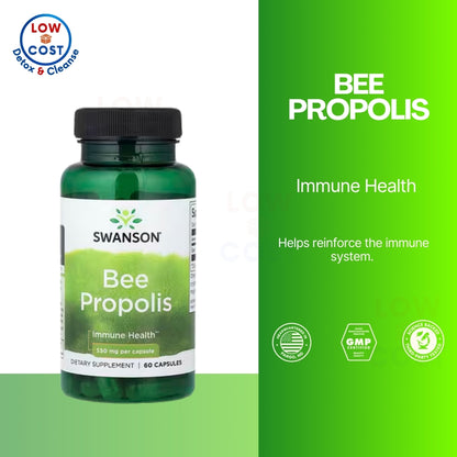 LowCostPH | Swanson, Bee Propolis, 550 mg, 60 Capsules Immune Health Dietary Supplement