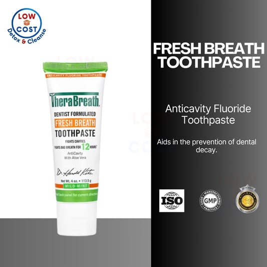 LowCost PH| TheraBreath, Fresh Breath Toothpaste, Mild Mint , 4 oz (113.5 g)