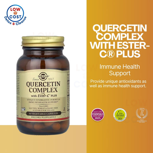 LowCostPH | Solgar, Quercetin Complex with Ester-C Plus, 50 | 100 Veg Caps | MegaFood Complex C