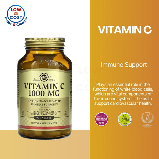 LowCostPh | Solgar, Vitamin C, 1,000 mg, 250vegcaps | Vitamin C with Rose Hips, 1,000 mg, 250 Tabs