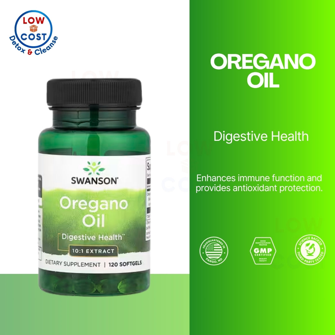 LowCostPH | Swanson, Oregano Oil, 120 Softgels (150 mg per Softgel) Digestive Health