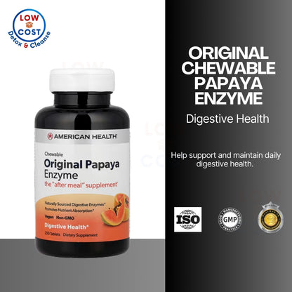 LowCostPH| American Health Products - Original Papaya Enzyme, 250 Tablets