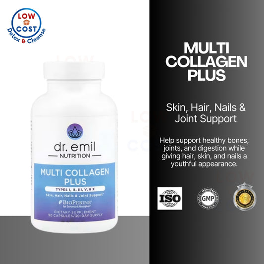LowCost PH| DR. EMIL NUTRITION Multi Collagen Pills - Collagen Supplements to Support Hair, Skin, Na