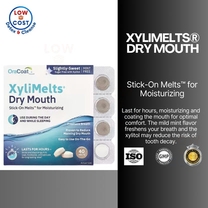 LowCost PH| OraCoat, XyliMelts® Dry Mouth, Slightly-Sweet, 40 Melts