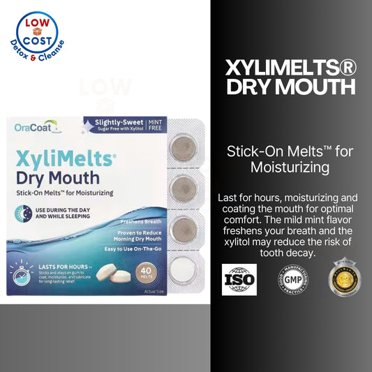LowCost PH| OraCoat, XyliMelts® Dry Mouth, Slightly-Sweet, 40 Melts