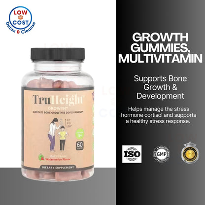LowCost PH| TruHeight Growth Gummies (Watermelon) Natural Growth & Development for Kids & Teens 5+