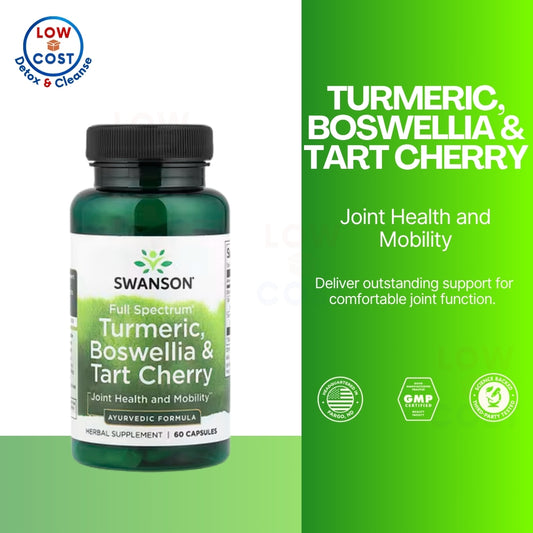 LowCostPH | Swanson, Full Spectrum®, Turmeric, Boswellia & Tart Cherry, Joint Health and Mobility