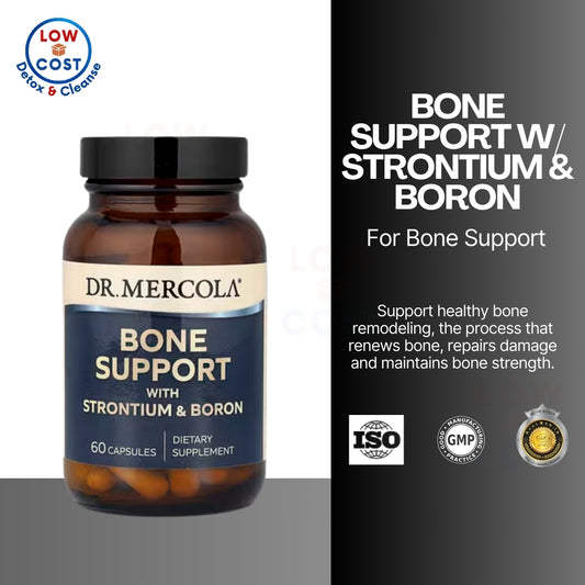 LowCost PH| Dr. Mercola Bone Support with Strontium & Boron, 30 Servings (60 Capsules), Dietary Supp