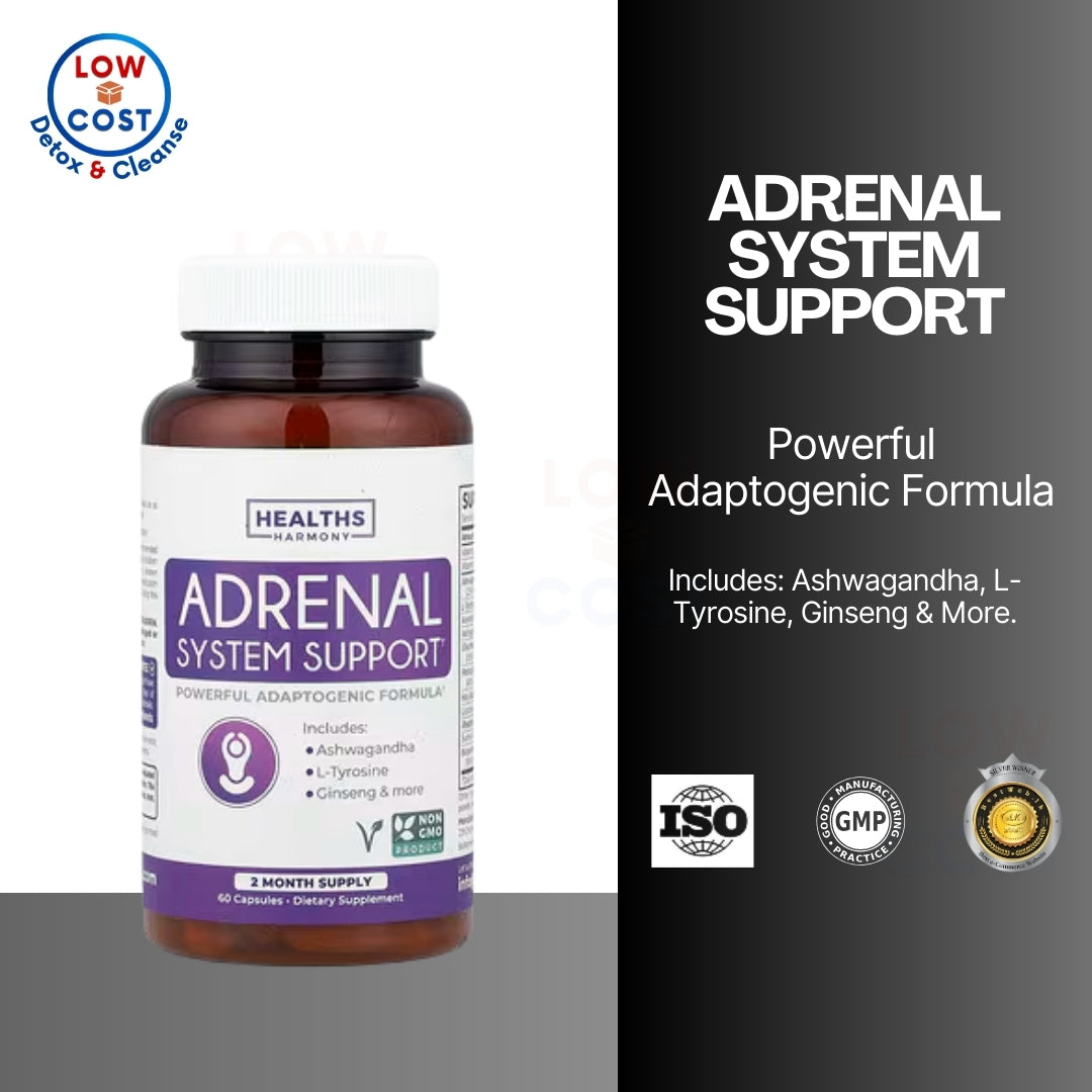 LowCost PH| Healths Harmony, Adrenal Health & Balance, 60 Capsules