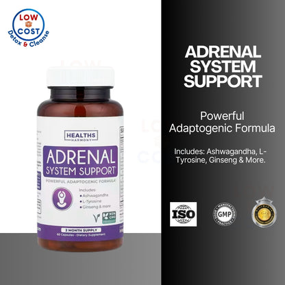 LowCost PH| Healths Harmony, Adrenal Health & Balance, 60 Capsules