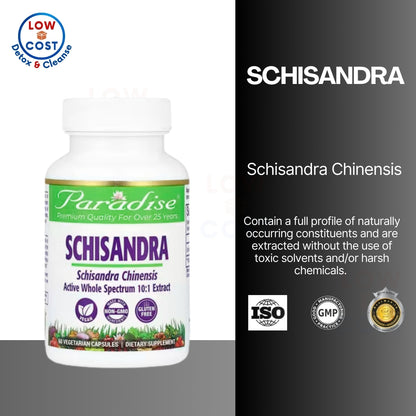 LowCost PH| Paradise Herbs, Schisandra, 60 Vegetarian Capsules