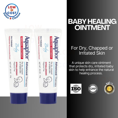 LowCost PH| Aquaphor, Baby Healing Ointment, Fragrance Free , 2 Tubes, 0.35 oz (10 g) Each