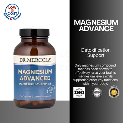 LowCost PH| Dr. Mercola Magnesium Advanced, 90 Servings (270 Counts) Magnesium L-Threonate, Non-GMO
