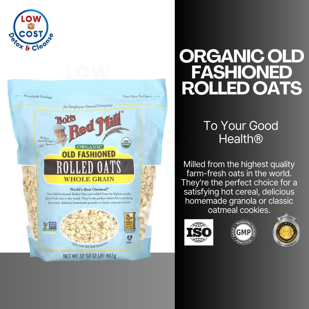 LowCostPh | Bob's Red Mill Organic Old Fashioned Rolled Oats 907g, Non GMO Project Verified