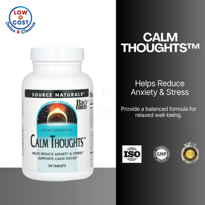 LowCost PH| Source Naturals, Calm Thoughts, 90 Tablets