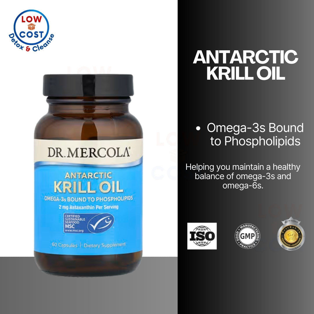 LowCost PH| Dr. Mercola, Antarctic Krill Oil, 60 Capsules